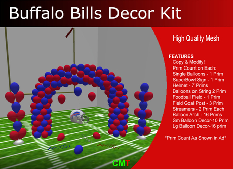 Second Life Marketplace - Buffalo Bills Decor Kit